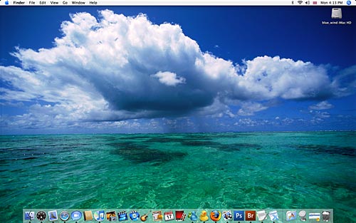 wallpaper imac. iMac (Mac OS X 10.4.8)